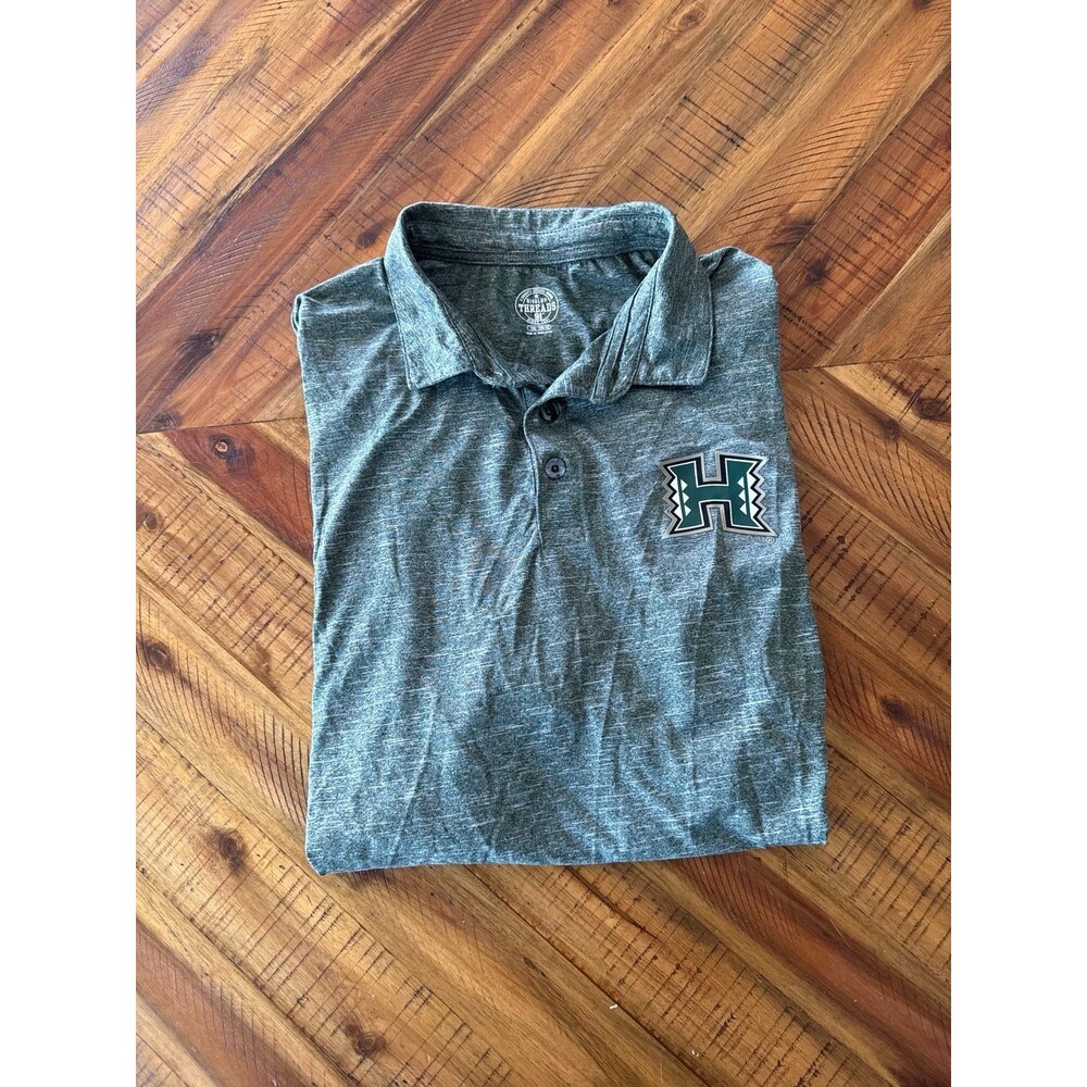 University of Hawaii Rainbow Warriors Golf Polo Rivalry Threads Men’s XXL Green